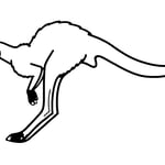 シマハイエナ アカカンガルー