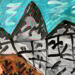 1802「夕張岳の冬」作者：笹谷正博