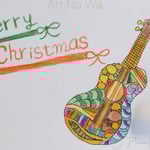 夏みかん クリスマスカード(ウクレレ)