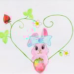 1254「いちごとうさぎ」作者：CHABI