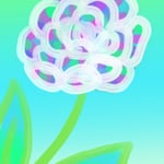 1956「虹色のバラ」作者：長山　三華