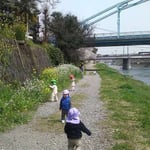 お花を摘んだり石拾いしたり。。。