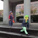 ラケットで見えませんが