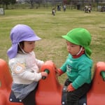 ちょっとこわいけど・・・ふたりならだいじょ～ぶ！