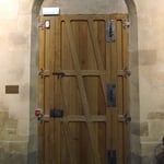 Porte lambrissée - Eglise de Gonesse