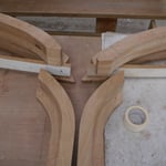 Pièces des bâtis cintrés en plan et en élévation