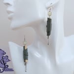 VENDUES ! BO Formidable modèle CAROLE cuir gris, hexagone blanc