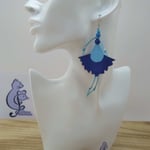 B.O. COTINES modèle FLORENCE bleu azur/bleu marine