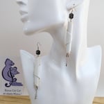 BO Formidable modèle CAROLE version longues, cuir blanc, hexagone gris