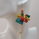 VENDUES ! B.O. COTINES modèle VIRGINIE jaune/rouge/vert prasin