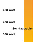 EnergyBike Physik 3 - die Folie der Lichtsäule kann individuell gestaltet werden