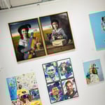 ARTMUC - Michael Jampolski am Stand Galerie rfzk