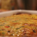 Eine der Hauptspeisen: Gemüsetortilla