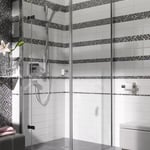 Mosaico Marmo Vetro 15mm Cub Mix Emperador Chiaro