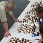 Simultanturnier mit GM Artur Jussupow, LGA Nürnberg, 4.6.2011