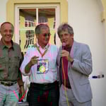 der Sieger Karl Sacherer und "Oberschiedsrichter" GV Manfred Sacherer