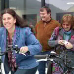 Sonja J. auf Testfahrt