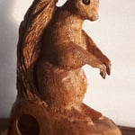 Eichhörnchen- Holzskulptur von Christian Mücke