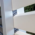 Alu Multi Fence Rhombus Weiß/Anthrazit