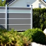 HPL Elegance Creativ Graphit-Grau 162 mit Glaslamelle 