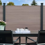 Alu Fence Juel Graubraun