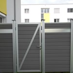 Multi Fence Tor Hellgrau