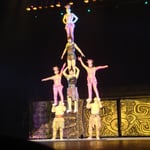 Un extrait su spectacle d'accrobates