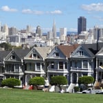 Les Painted Ladies, à côté de Alamo Square Park 