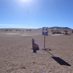 Toilettes dans le désert de Bolivie
