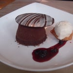 Notre dessert, le classique fondant au chocolat...