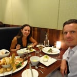 Un dîner bien agréable, dans le restaurant de l'hôtel