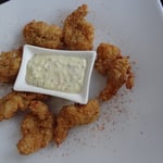 Les crevettes panées