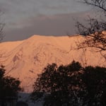 Lumière du soir sur la Cordillère