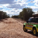 Pour rejoindre le cratère de Gosse Bluff