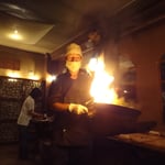 les viandes sont flambées au Jack Daniel's