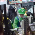 Luigi à la caisse