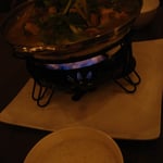 Poulet au gingembre et pousses de bambous, et son bouillon