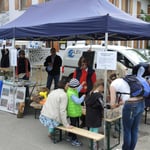 Öffentlichkeitsarbeit: LBV-Stand beim Marktsonntag in Inning