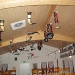 Das neue Clubhaus innen, auch mietbar mit Wirt!