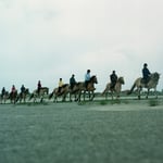 Départ de la rando pour la journée