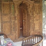 Our hand carved front door