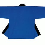 【無地半天】 ■ポケット付(右脇) ■生　地：Gポプリン(綿100%) ■えり文字：黒無地 ■サイズ：大人M(80cm)