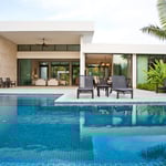 Dorado Beach Resort Luxury Housing; Gypsum board walls, ceilings and fascias and textural finishes