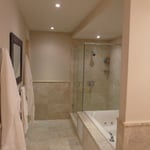 Cosmopolitan Building, Interior Work: Gypsum Board Walls, Ceilings, Facias, ACT Ceilings, Metal Cladding, Vinyl Flooring, Wood Finish, Architectural Ceilings