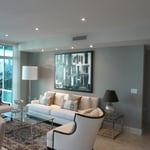 Cosmopolitan Building, Interior Work: Gypsum Board Walls, Ceilings, Facias, ACT Ceilings, Metal Cladding, Vinyl Flooring, Wood Finish, Architectural Ceilings