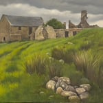 Eliza Auth, “The Old Stone House”, 18" x 24", oil on canvas