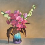 Eliza Auth, “Sweet Peas”, 8" x 10", oil on canvas