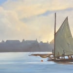 Eliza Auth, “Saturday Morning”, 12" x 24", oil on canvas