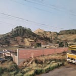 Shushana Rucker, "Cusco Outskirts", 14” x 18”, oil on panel