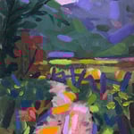  Al Gury, "Highland Path", 10" x 8", oil on panel